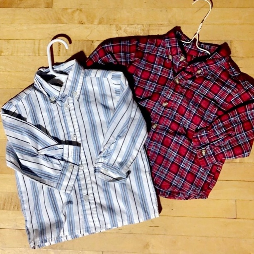 BUNDLE OF 2 BOYS DRESS SHIRTS